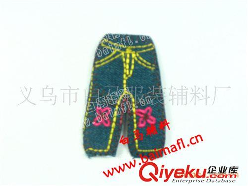 牛仔布貼  供應(yīng)刺繡服裝輔料 繡花標(biāo) 牛仔布刺繡標(biāo) 牛仔褲布貼原始圖片2
