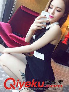★2015.3月春夏裝新品（四） 015夏季女裝服裝站掛脖鏤空荷葉邊性感露背修身包臀連衣裙3271原始圖片2
