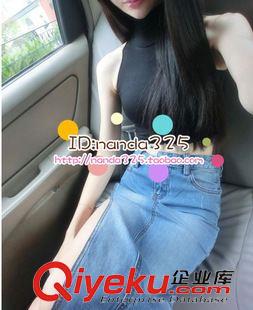 包裙 | 半身裙 歐美性感 街頭休閑包臀牛仔開叉長裙 牛仔半身裙 中長裙子 3260原始圖片3