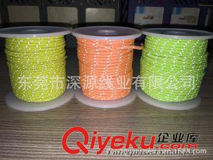 滌綸編織繩 戶外品牌單專用帳篷繩 熒光綠間隔反光防風繩 帳篷固定繩原始圖片3