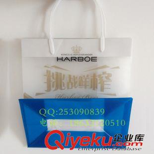 +生產(chǎn)PE啤酒袋/燙條袋 生產(chǎn)供應(yīng)4罐裝提手燙條啤酒袋