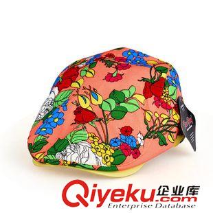 鴨舌帽/棒球帽 韓版時尚透氣鴨舌帽 春夏女貝雷帽 彩色玫瑰花朵遮陽帽 帽子 女原始圖片3