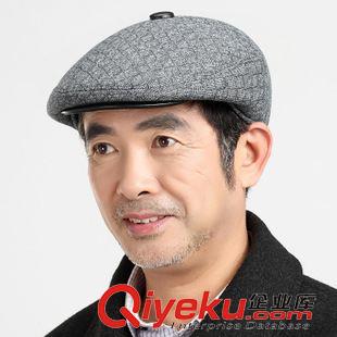 男士帽子/中老年帽 男冬天老人帽毛呢護耳帽老頭帽冬季加厚保暖棒球帽棉帽中老年帽子原始圖片3