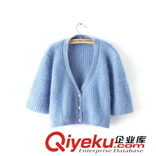 斷碼tj大促銷 2014歐洲站 秋裝新品寬松刺繡彩點扭麻花套頭毛衣批發5319