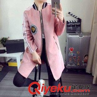 風(fēng)衣、大衣 2014歐洲站 秋冬女裝大衣新版寬松大碼毛呢外套批發(fā)5418