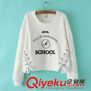 衛(wèi)衣、絨衣 $O 歐美風(fēng) 圓領(lǐng)卡通印花休閑寬松套頭衛(wèi)衣批發(fā) 2486