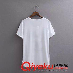 t恤 #ZEA  歐美風   春夏新款女孩刺繡圓領短袖t恤批發(fā)  0307原始圖片3