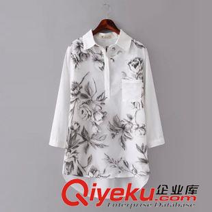襯衫/雪紡衫 $ZP 歐美風(fēng) 圓點(diǎn)子短款套頭罩衫批發(fā) X9667