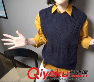 8月16號(hào)更新 $L 歐美風(fēng) 秋新款4色百搭不規(guī)則針織馬甲批發(fā) 2351