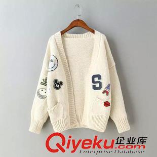 8月16號(hào)更新 #ZE6 歐美風(fēng) 米奇貼布針織外套批發(fā) 2440