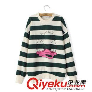 8月9號更新 $S 歐美風(fēng) 秋裝條紋卡通圖案后背字母條紋衛(wèi)衣批發(fā) 2319