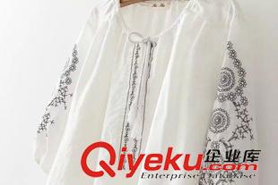 6月28號更新 $ZU 歐美風 棉麻刺繡上衣批發(fā) 1700原始圖片3