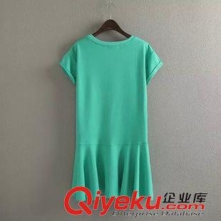 5月03號更新 #C3 歐美風 夏裝新款綠色連衣裙批發(fā) X9963原始圖片2
