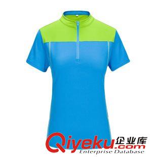 速干T恤 新款歐峰尼zp戶外速干衣女夏速干T恤短袖立領(lǐng)排汗透氣快干衣原始圖片2