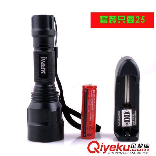 騎行手電筒 強光手電筒 C8塑光杯 遠射聚光大頭 進口led CREE 自行車前燈原始圖片3