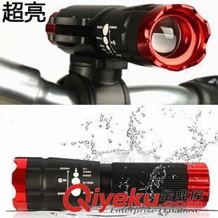 騎行手電筒 強光手電 鋁合金變焦手電筒 18650充電 自行車前燈 旋轉(zhuǎn)調(diào)焦321原始圖片2
