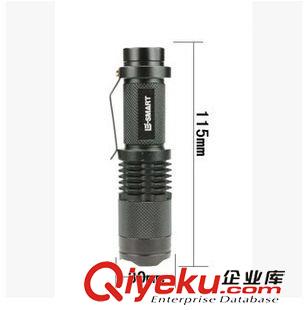 騎行手電筒 批發XML-T6變焦強光手電筒 LED充電防水迷你騎行遠射手電原始圖片3