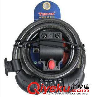 密碼鎖 TONYON通用TY566自行車鎖/便攜密碼鎖/圈鎖/自行車鋼絲鋼纜密碼鎖原始圖片2