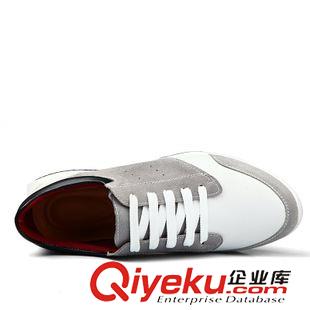 春季新款 2015春夏新款透氣英倫板鞋男士休閑鞋zp帆布系帶坡跟單鞋原始圖片2