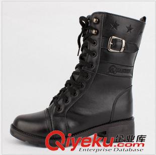 皮鞋 廠家直銷 女式軍靴 A54zp T72羊毛軍靴 牛皮羊毛靴 女軍靴tj原始圖片2