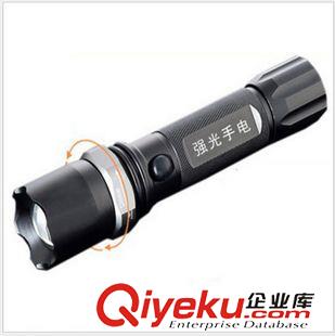 救生用品 厂家直销 CREE Q5 LED 强光手电筒 旋转 调焦 变焦手电 批发tj