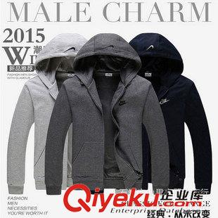 運動衛(wèi)衣 廠家直銷2015秋冬新款運動休閑服男式純棉連帽運動衛(wèi)衣男現(xiàn)貨批發(fā)