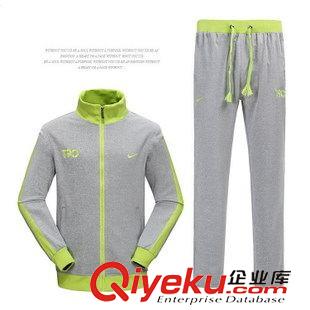 休閑套裝(針織) 2015秋冬新款T90運動休閑套裝男純棉立領大碼時尚衛衣褲廠家直銷原始圖片2