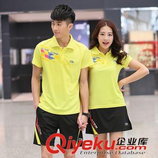 短袖T恤 現貨批發夏季情侶翻領運動短袖T恤男女純棉時尚休閑T恤衫一件代發原始圖片3