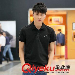 短袖T恤 夏季新款男士翻領(lǐng)短袖T恤純棉舒適透氣商務(wù)休閑半袖運動T一件代發(fā)原始圖片3