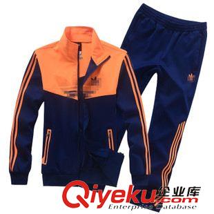 adidas/阿迪達斯 2015新款南韓絲透氣運動休閑套裝男士大碼運動衛衣套裝女一件發貨原始圖片2