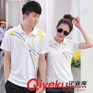 LI-NING/李寧 廠家直銷夏季情侶短袖運(yùn)動T恤 男女款純棉透氣吸汗晨練球服跑步服