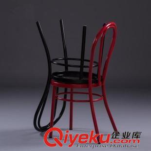 工業(yè)鐵皮系列 歐式餐廳鐵藝椅子餐椅 個(gè)性時(shí)尚鐵皮餐廳飯店椅子彩色快餐金屬椅原始圖片3