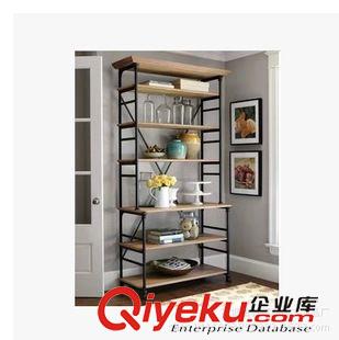 書架、置物架 乾輝美式鄉(xiāng)村風格鐵藝做舊置物架展示架收納架復古書架 廠家直銷原始圖片3