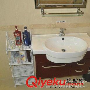 書架、置物架 美式復古鐵藝實木置物架 落地三層書架 實體店貨架服裝包包展示架