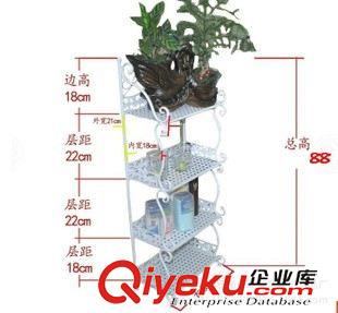 書架、置物架 歐式鐵藝落地置物架浴室收納架整理架角架衛生間毛巾架 鞋架書架原始圖片3