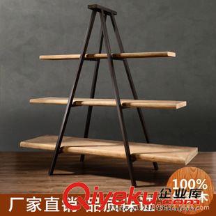 書架、置物架 美式鄉村 LOFT 擱物架/創意復古書架/鐵藝墻壁書架/置物隔板花架