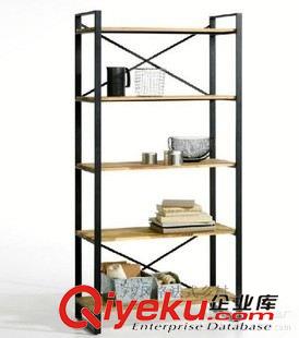書架、置物架 乾輝美式鄉(xiāng)村鐵藝復(fù)古書架置物架迷你儲(chǔ)物架創(chuàng)意收納架廠家直銷原始圖片2