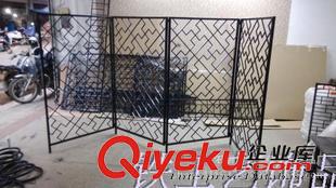 復古屏風 乾輝歐式復古客廳鐵藝屏風創意花雕屏風gd酒店鐵藝屏風隔斷直銷原始圖片2