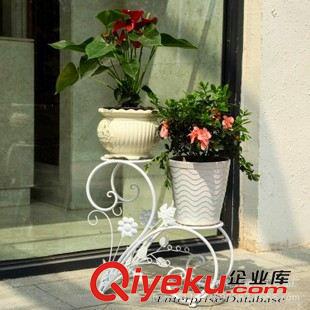 花架 歐式鐵藝花架客廳陽臺室內外落地花盆創意多層階梯tj綠蘿花架原始圖片2