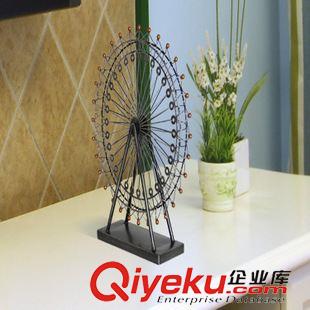 壁飾 鐵藝摩天輪模型歐式客廳擺件裝飾創(chuàng)意結(jié)婚禮物家居飾品禮品原始圖片2