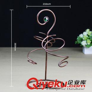 時尚鐵藝擺件 乾輝歐式紅酒酒架鐵藝紅酒架家居擺件葡萄酒架酒瓶架酒瓶托直銷原始圖片2