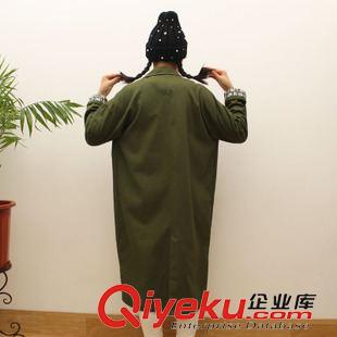 8.30秋裝新款 2015秋裝韓國(guó)東大門代購(gòu)女裝韓版寬松顯瘦九分袖西裝領(lǐng)風(fēng)衣薄外套原始圖片2