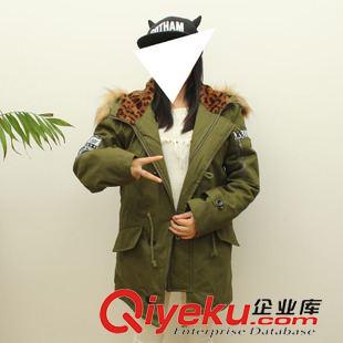 棉衣 2015秋冬新款原宿字母印花袖拼接加棉連帽韓版學(xué)院風(fēng)棉服女學(xué)生潮