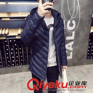 棉服 2015秋冬新款保暖連帽外套時尚潮流服男士棉衣原始圖片2