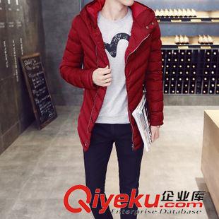 棉服 2015秋冬新款保暖連帽外套時尚潮流服男士棉衣原始圖片3
