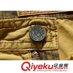 工裝短褲 外貿(mào)【現(xiàn)貨】韓版男士寬松多口袋工裝褲水洗七分褲7分褲子寬松棉原始圖片3