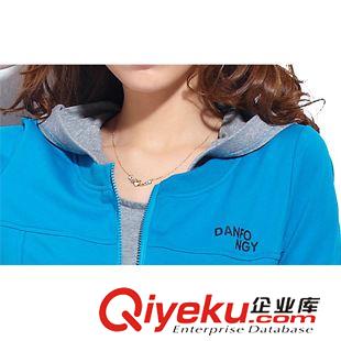 衛衣 2015春秋韓版休閑套裝女新款衛衣連帽三件套運動服運動套裝原始圖片2