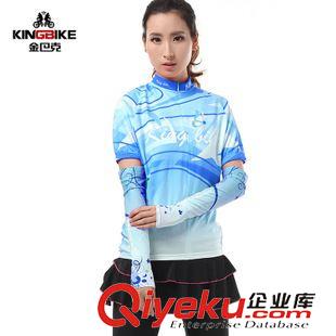 短袖套裝 KINGBIKE金巴克 短袖騎行服套裝女款 自行車服裝吸濕排汗透氣原始圖片2