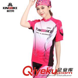 短袖套裝 KINGBIKE金巴克 短袖騎行服套裝女款 自行車服裝吸濕排汗透氣原始圖片3