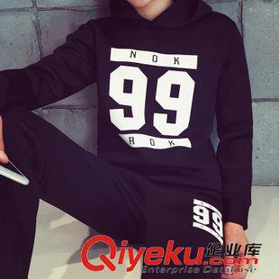 2015年秋裝新品 丹依奴 2015秋季男士衛衣套裝 日系復古店主風運動套裝男裝潮原始圖片3